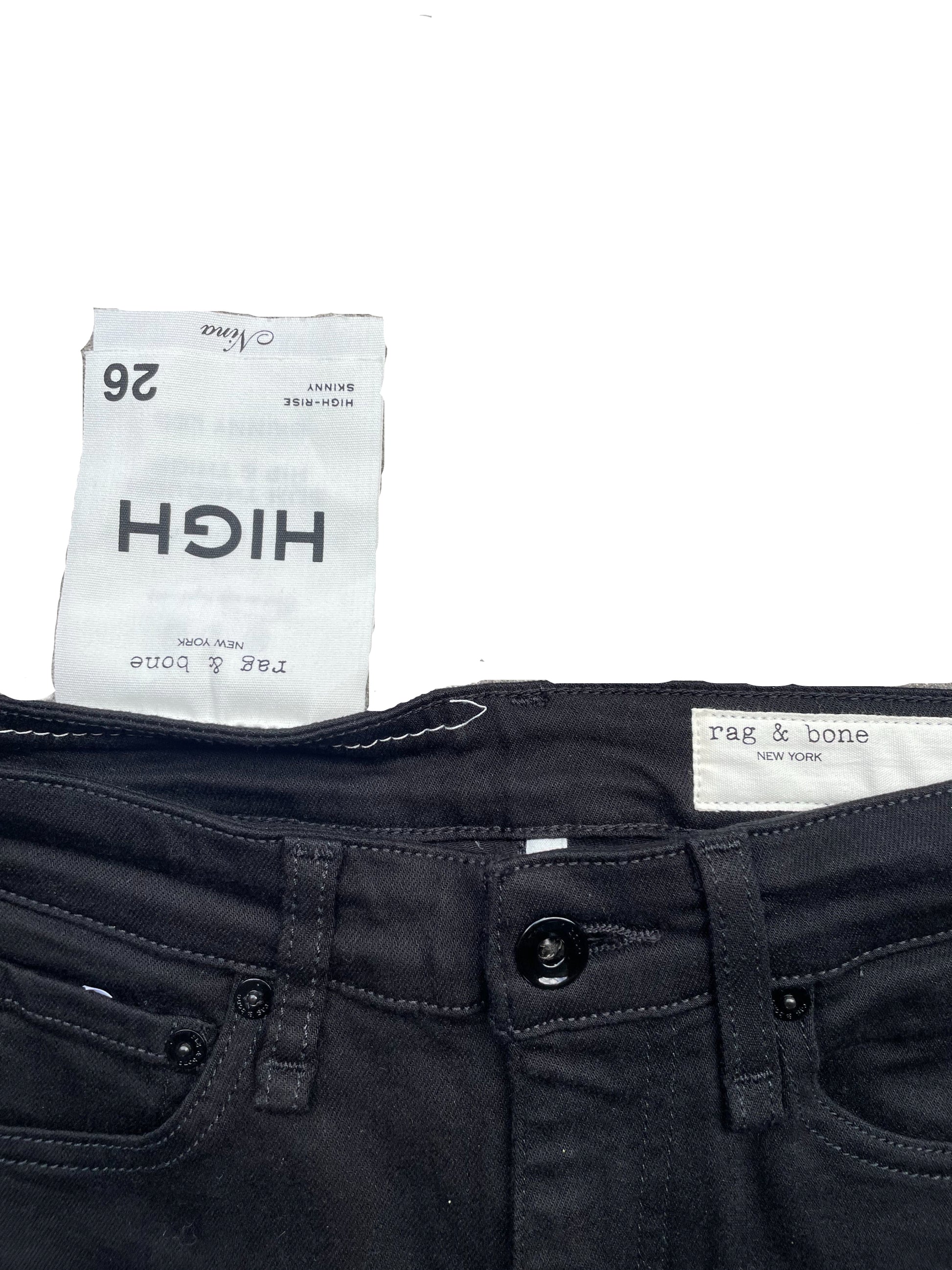 New With Tags Rag & Bone Nina High Rise Jeans 26" image 3