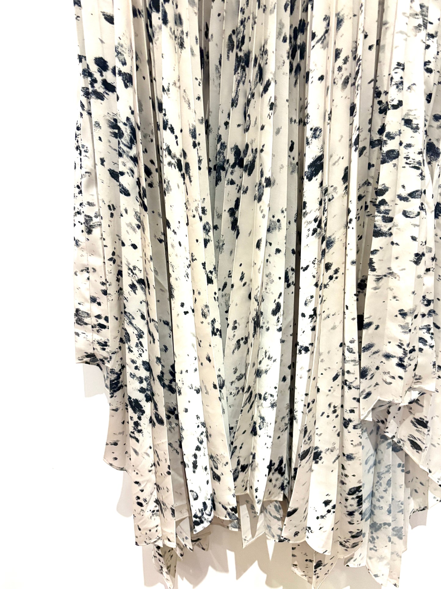 All Saints Pleated Print Dress S