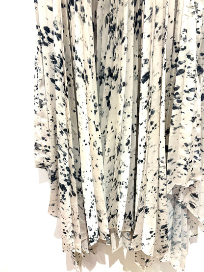 All Saints Pleated Print Dress S