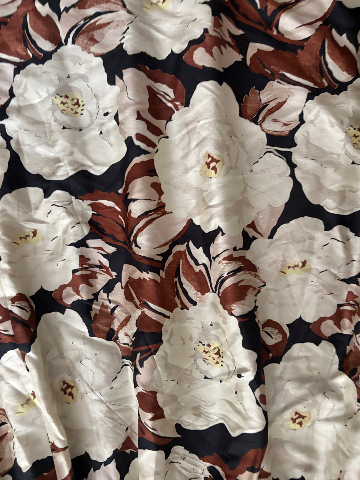 Sir. Vivienne Strapless Floral Print Silk Dress S