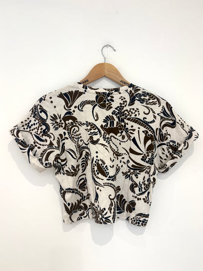Me+Em Cotton Paisley T-Shirt UK 6