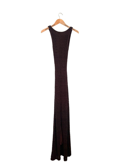 Diish Brown Crochet Dress XS