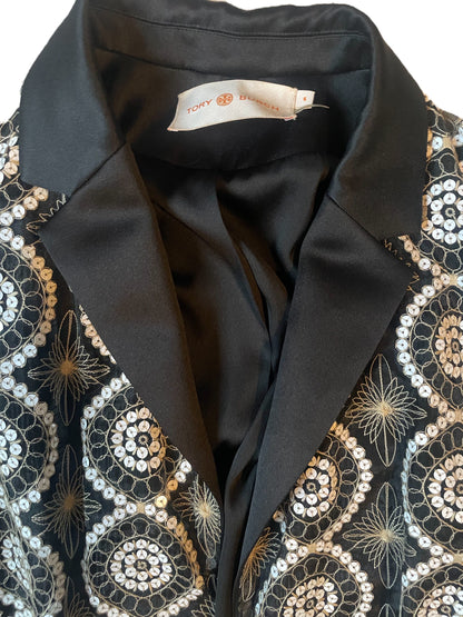 Tory Burch Embroidered Coat UK 10 image 5