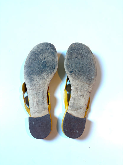Manolo Blahnik Nour Leather Flip Flops UK 7
