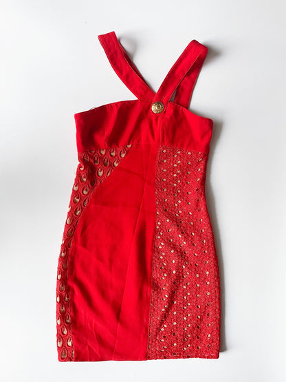 Versace x H&M Red Mini Dress UK 6 image 0