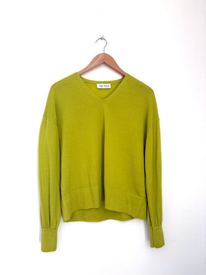The Fold Lime Merino Wool Sweater M