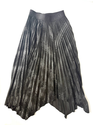 All Saints Asymmetric Pleat Skirt UK 8