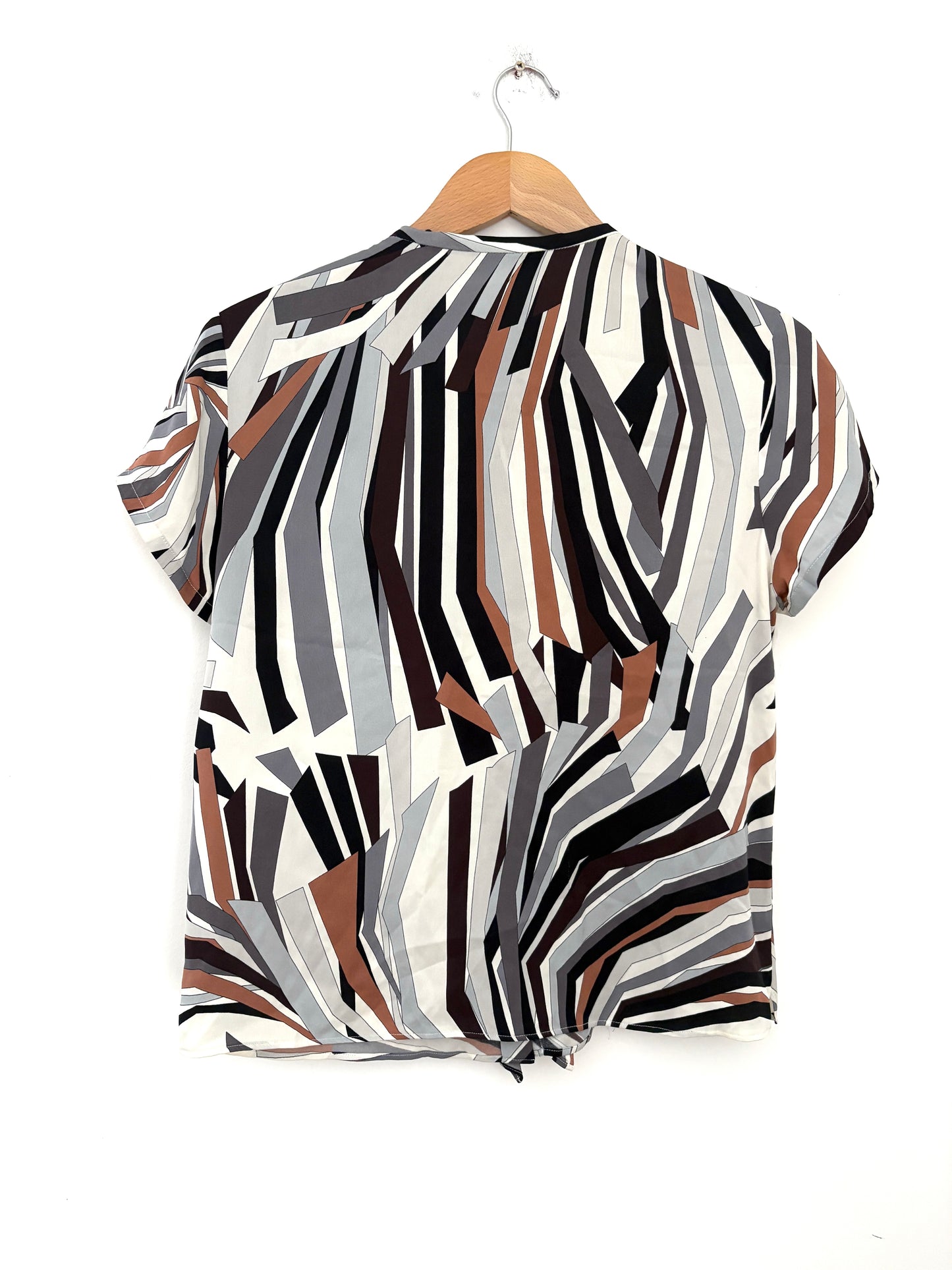 Emilio Pucci Printed Ruffle Blouse UK 12