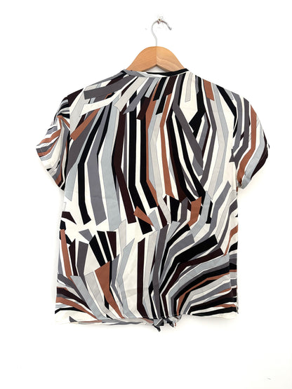 Emilio Pucci Printed Ruffle Blouse UK 12