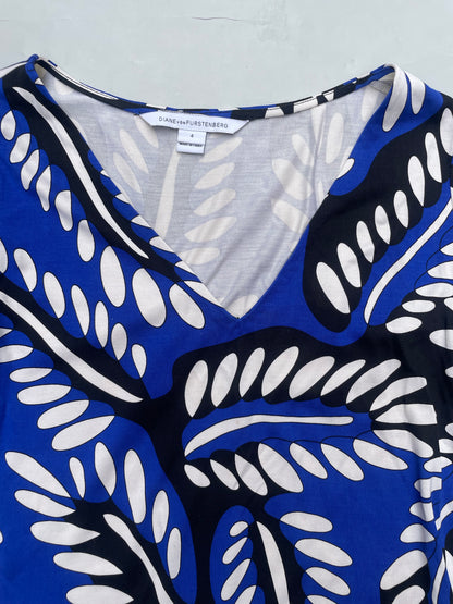 Diane Von Furstenberg Silk Print Dress UK 8 image 3