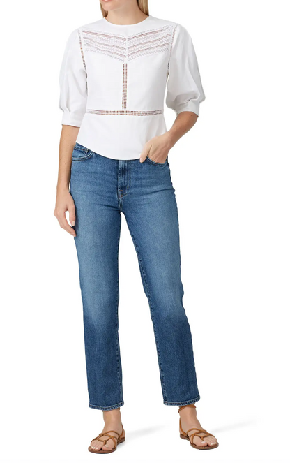 Rebecca Minkoff White Blouse  XS image 2