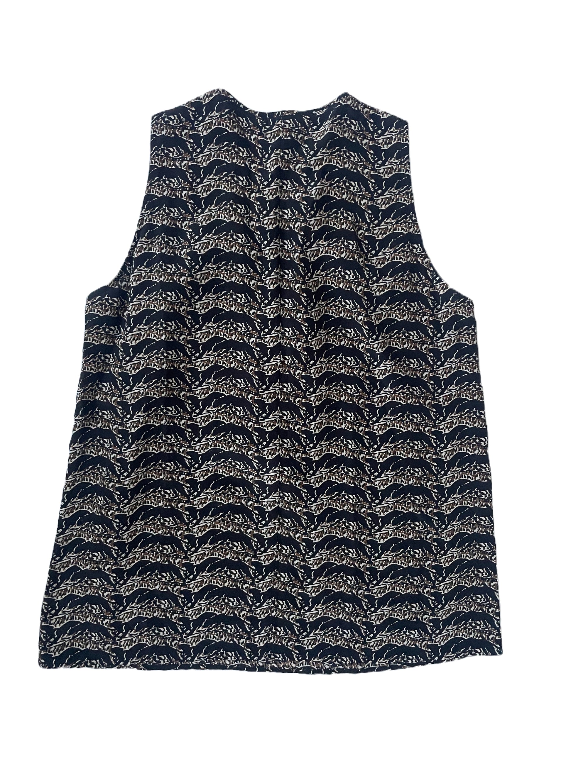 The Kooples Silk Print Jaguar Blouse S image 2