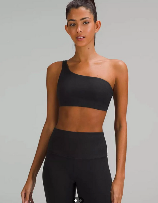 New with Tags 'Nulu' Lululemon Ribbed Asymmetrical Sports Bra UK 10 image 0