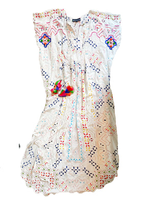 Hemant & Nandita Silk Print Kaftan S
