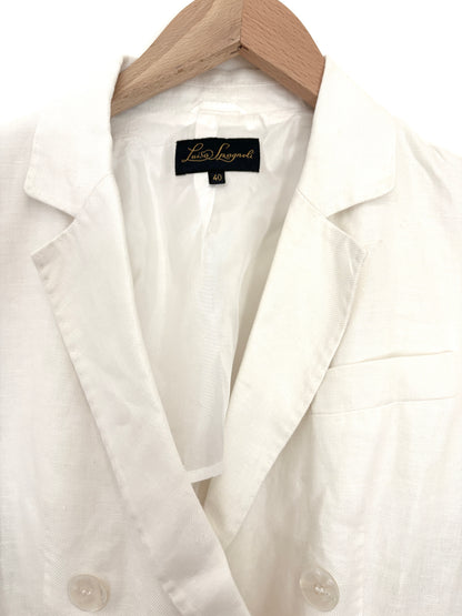 Luisa Spagnoli White Linen Blazer UK 8