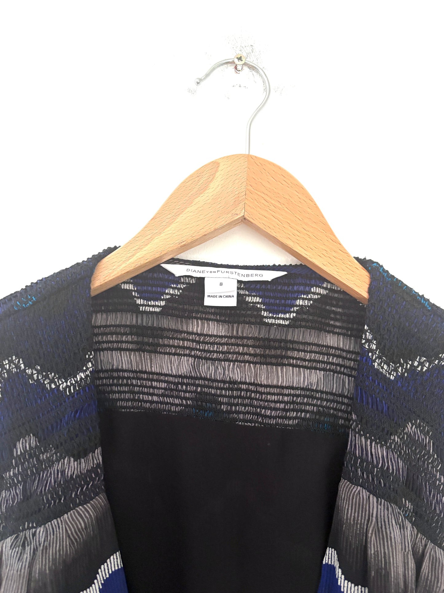 Diane Von Furstenberg Bali Silk Wrap Dress UK 12