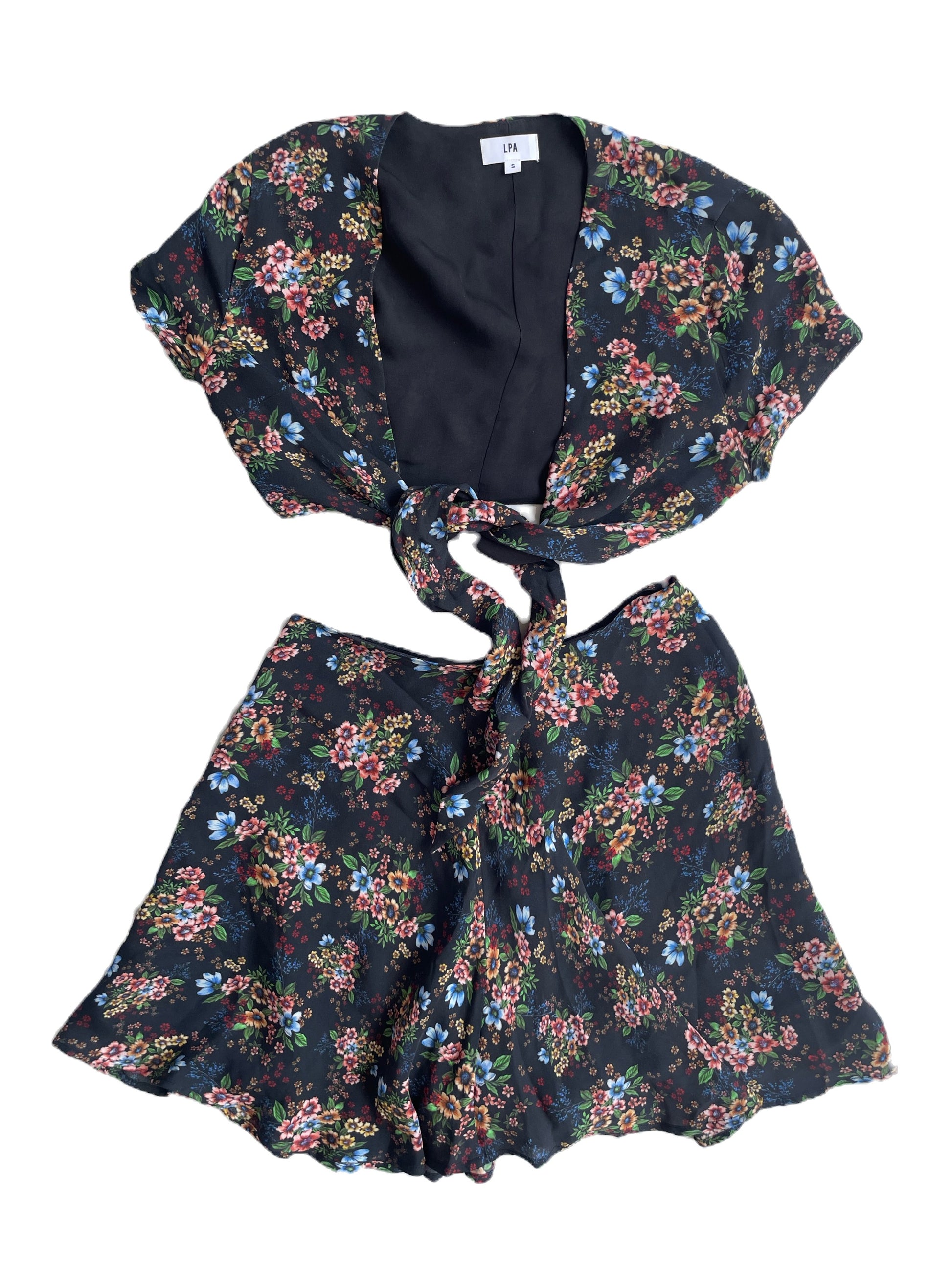 LPA Floral Top & Skirt S image 0