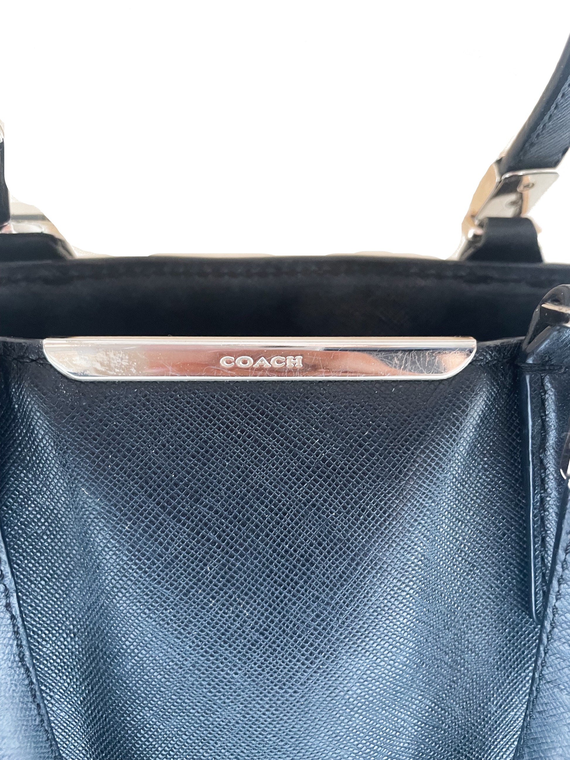 Coach Black Tote Handbag image 5