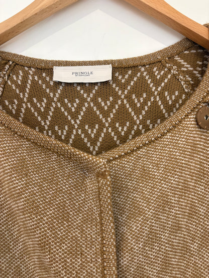 Pringle of Scotland Print Knit Wool Coat S