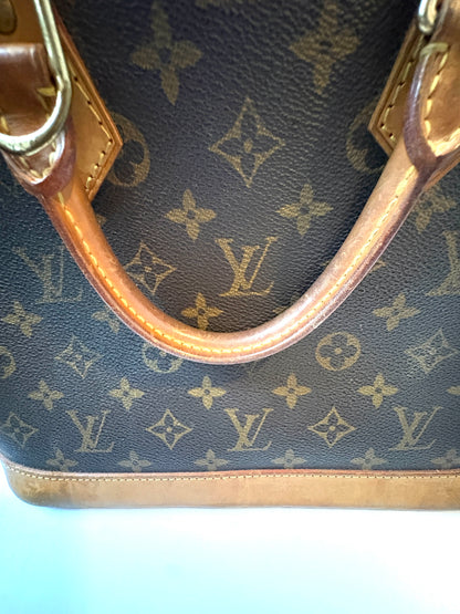 Louis Vuitton Alma Large Monogram Leather Canvas Bag