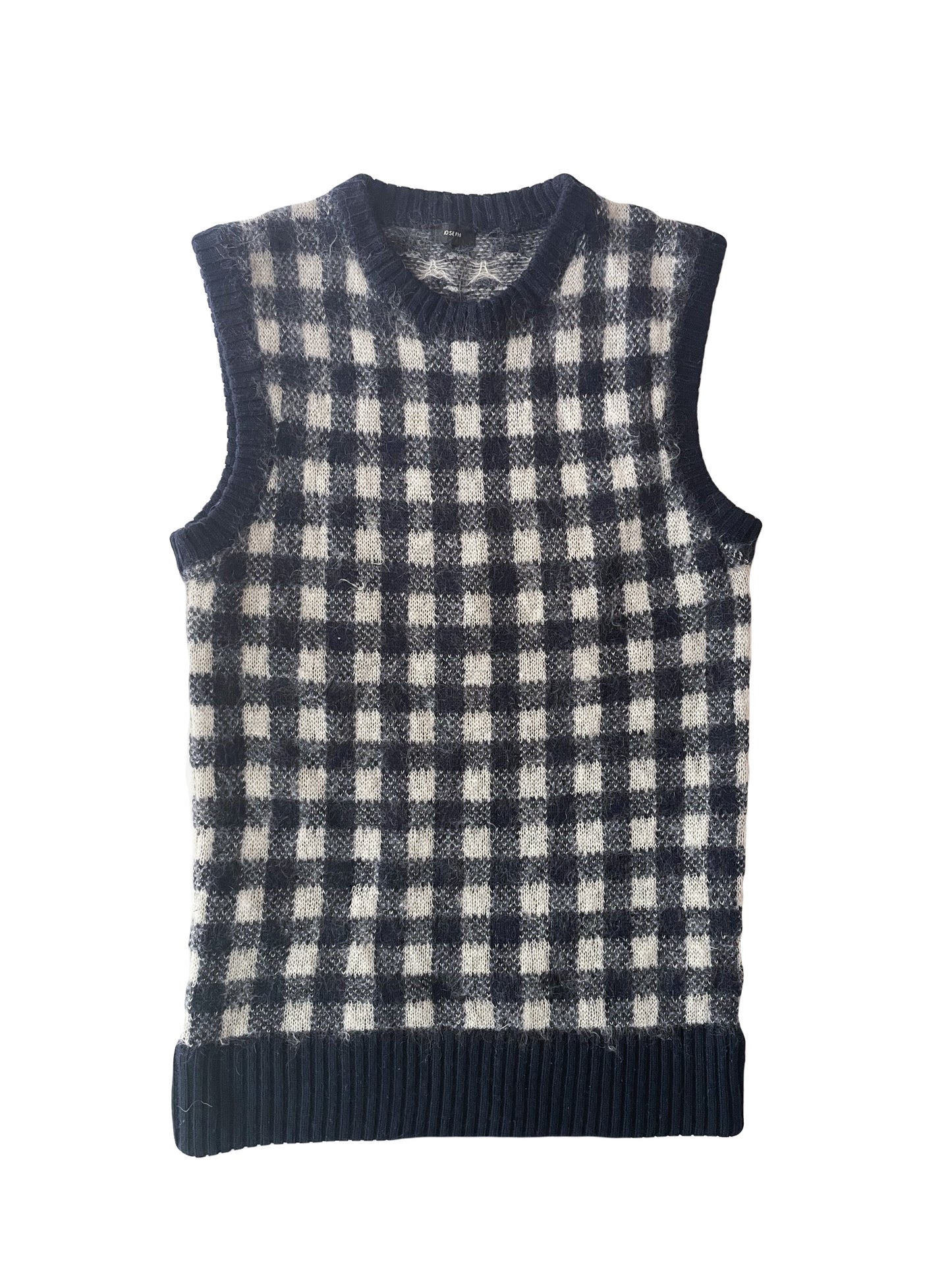 Joseph Wool Knitted Check Top M image 0