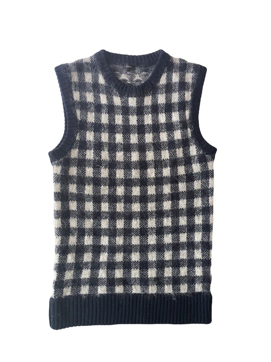 Joseph Wool Knitted Check Top M image 0