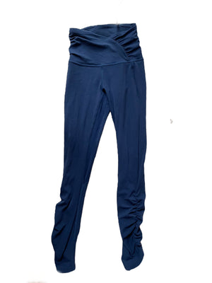 Lululemon Navy Ruched Leggings UK 6