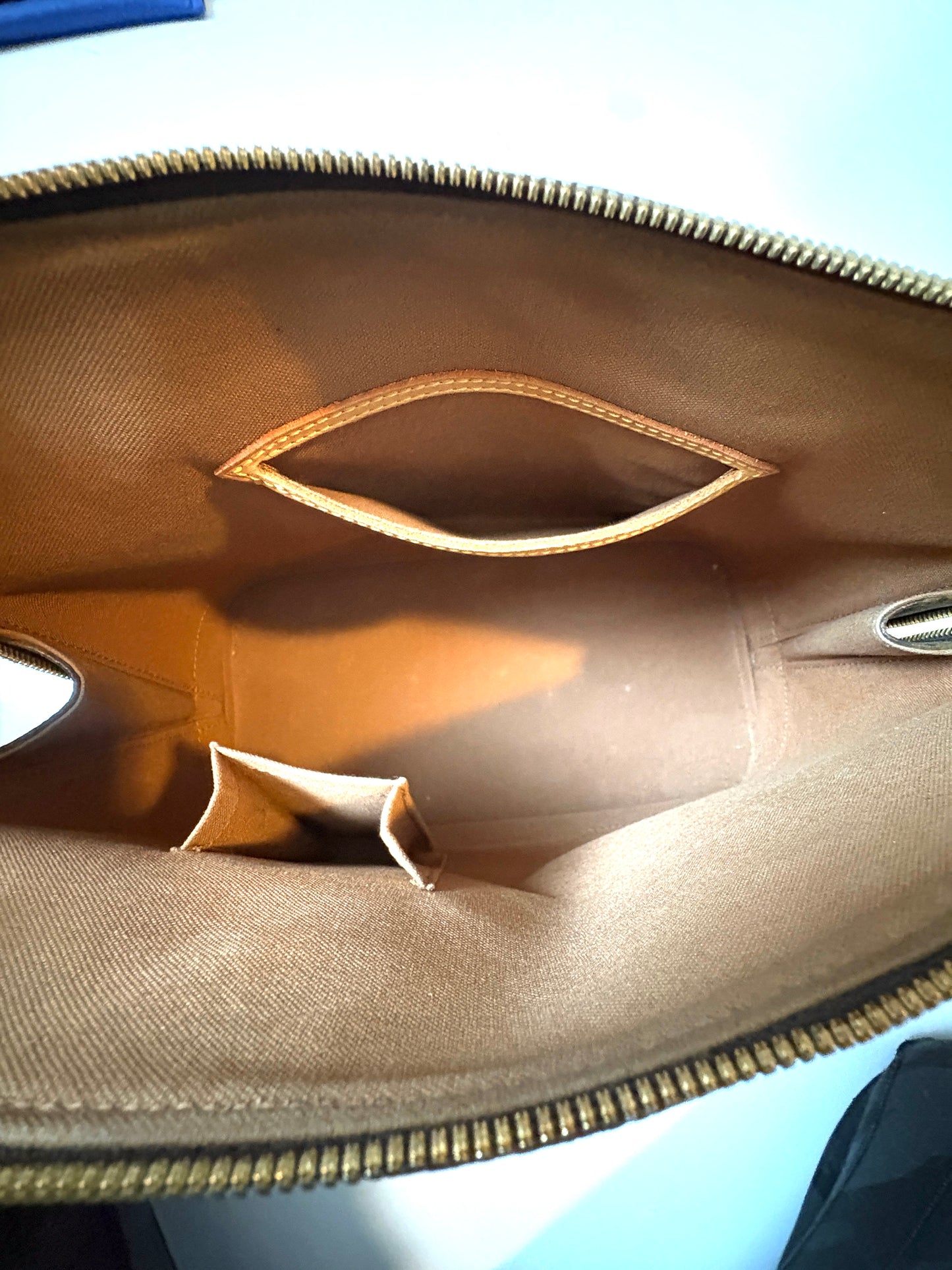 Louis Vuitton Alma Large Monogram Leather Canvas Bag