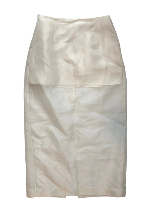Frame Silk Organza Skirt 