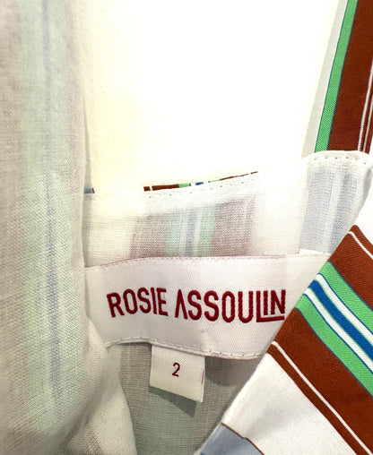 Rosie Assoulin Striped Halterneck Dress UK 6