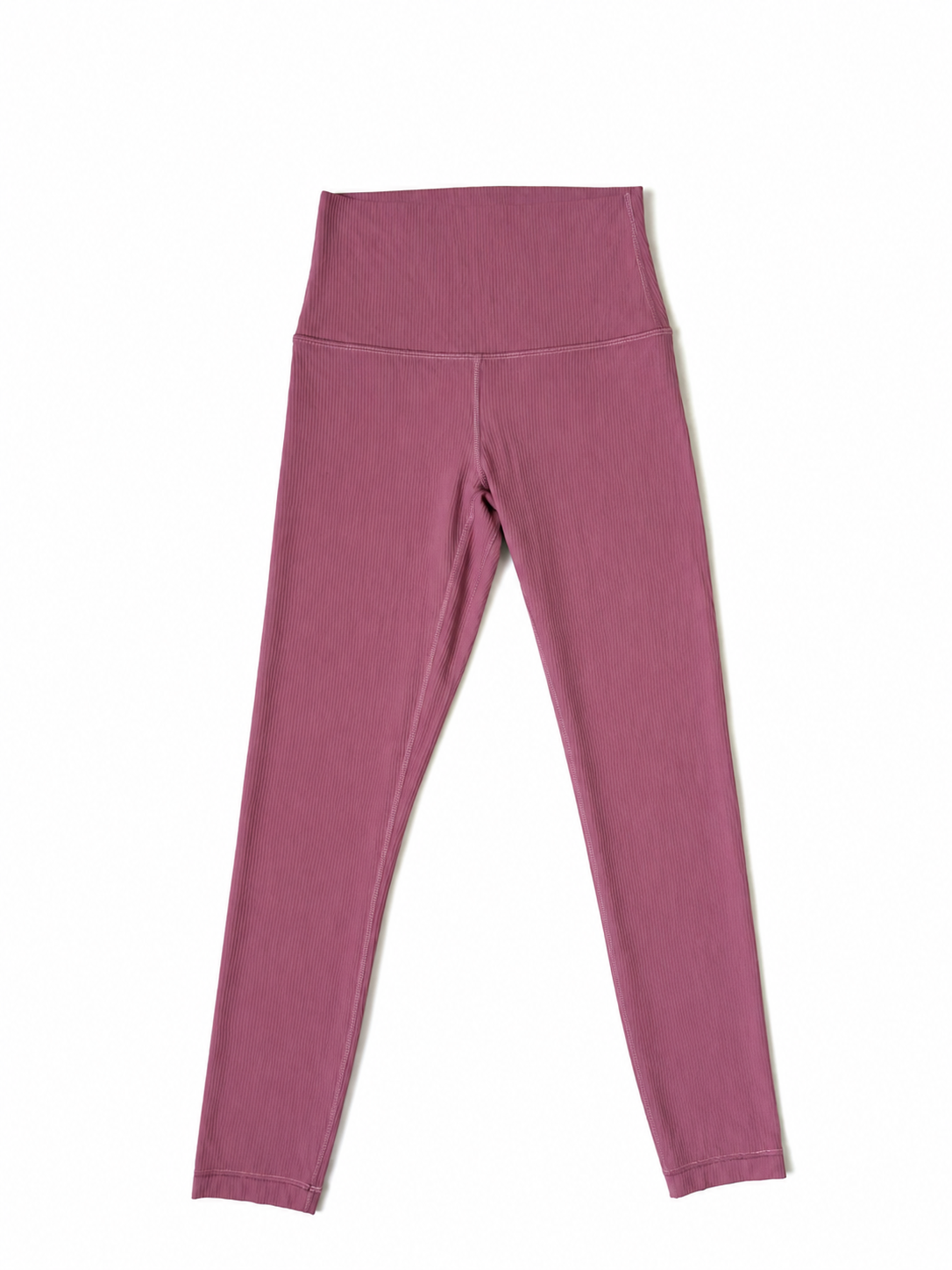 New With Tags Purple Lululemon Ribbed Pant 25" UK 8