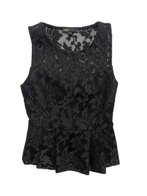 Maje Peplum Lace Blouse S