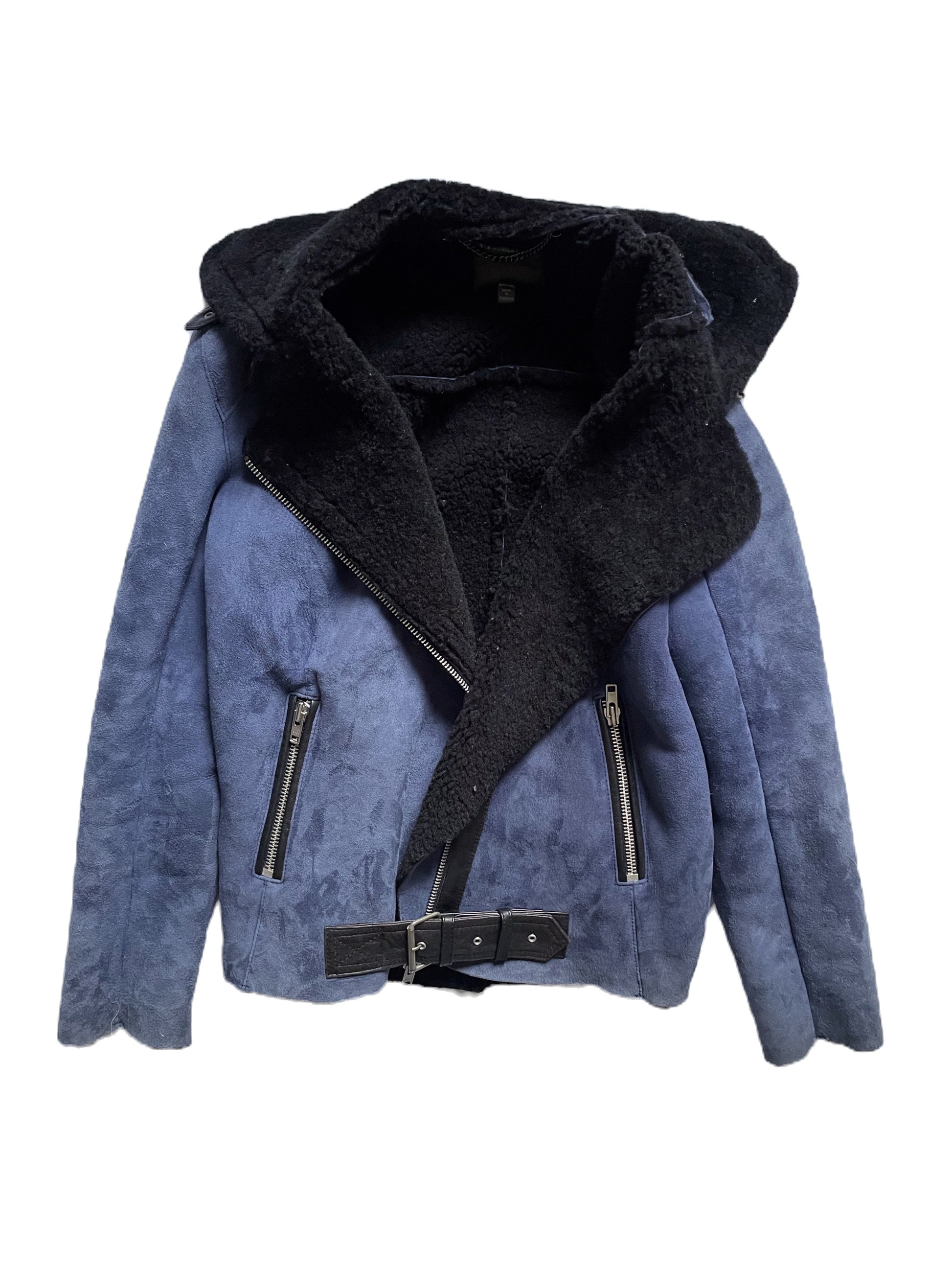Muubaa Suede & Shearling Jacket UK 10 image 0
