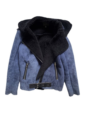 Muubaa Suede & Shearling Jacket UK 10