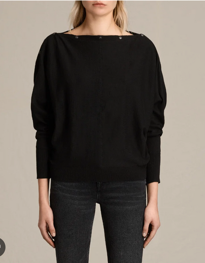 All Saints Cowl Neck Top UK 8 image 1