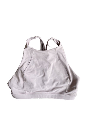 Lululemon Grey Cropped Sports Top M