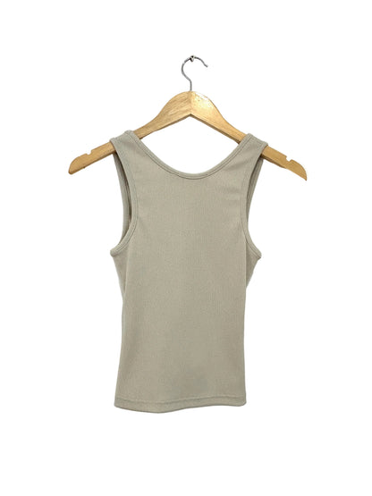 Christopher Esber Ribbed Cut-out Twist Front Tank UK 8