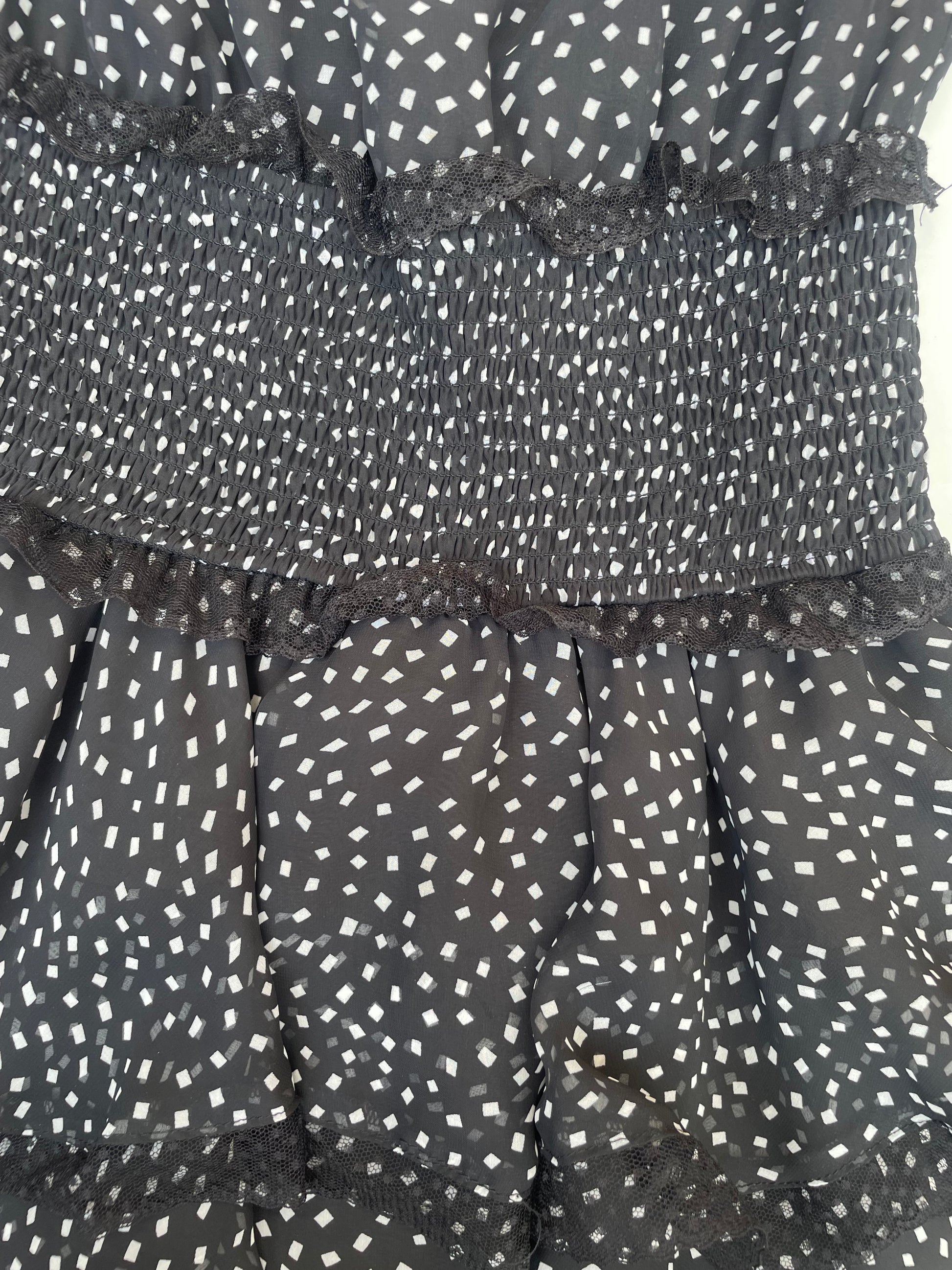 Elliatt Black Polka Dot Dress S image 2