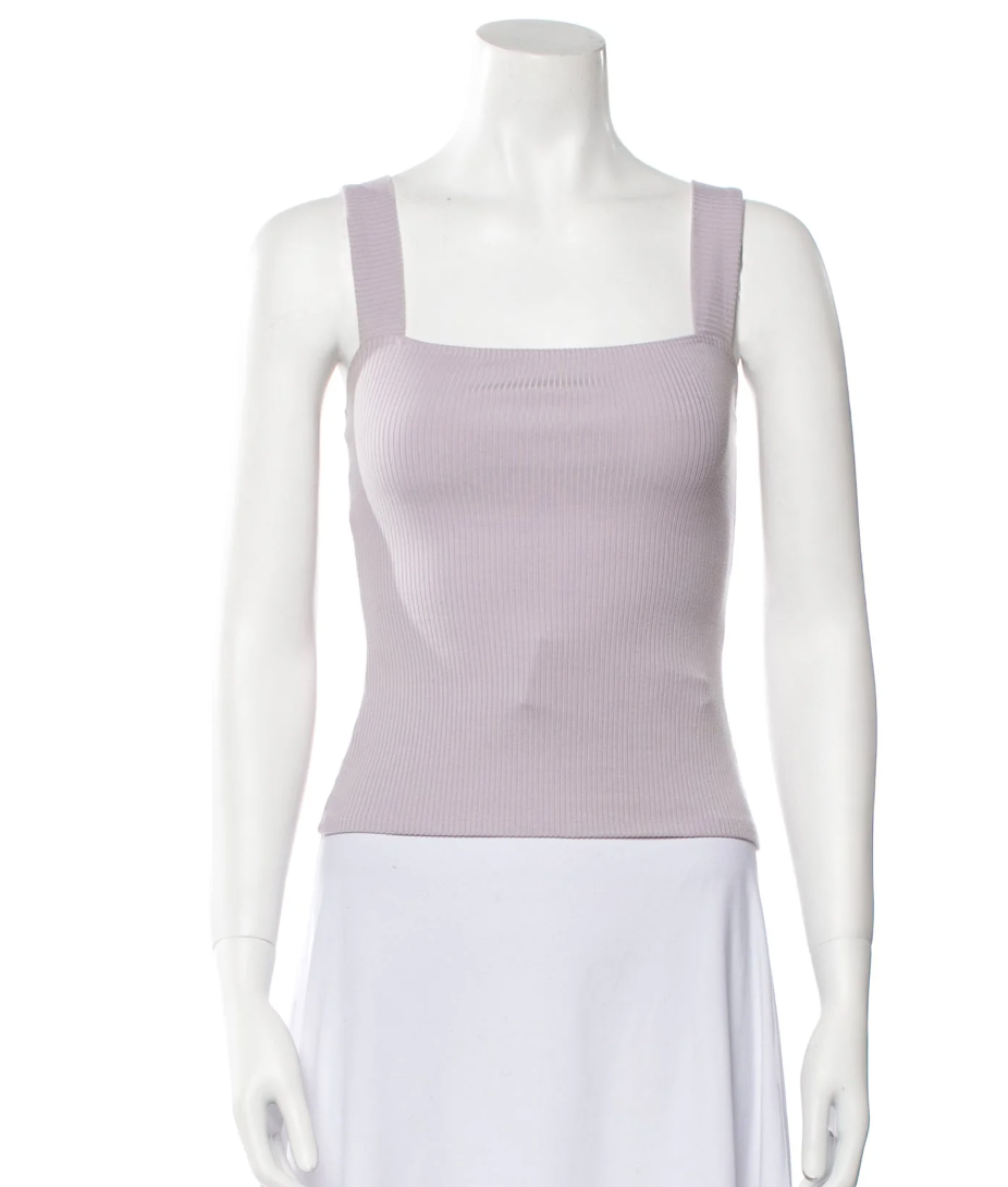 Reformation Lilac Square Neck Top M image 0