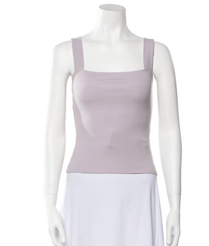 Reformation Lilac Square Neck Top M