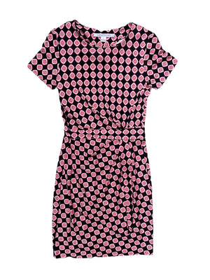 Diane Von Furstenberg Silk Print Dress UK 8