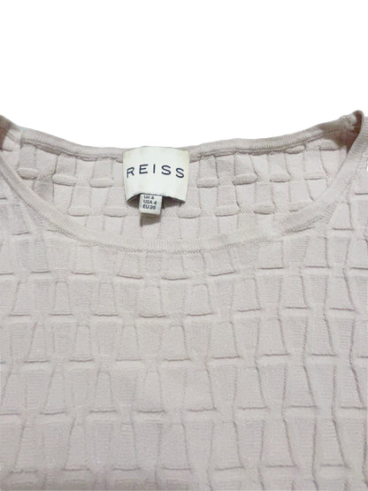 Reiss Nude Stretch Flare Dress UK 8 image 4