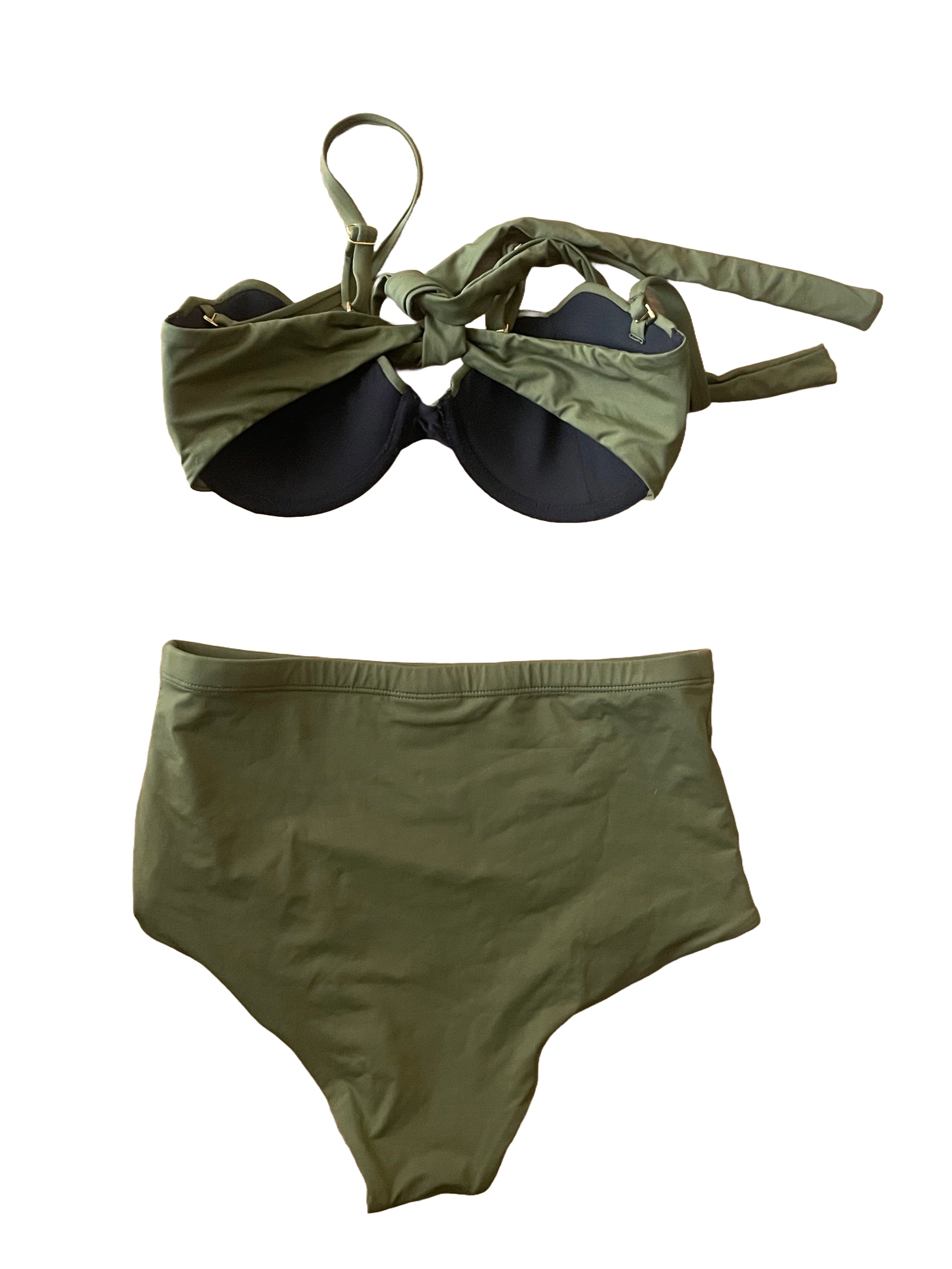 Arabella Contour Olive Bikini Set S image 2