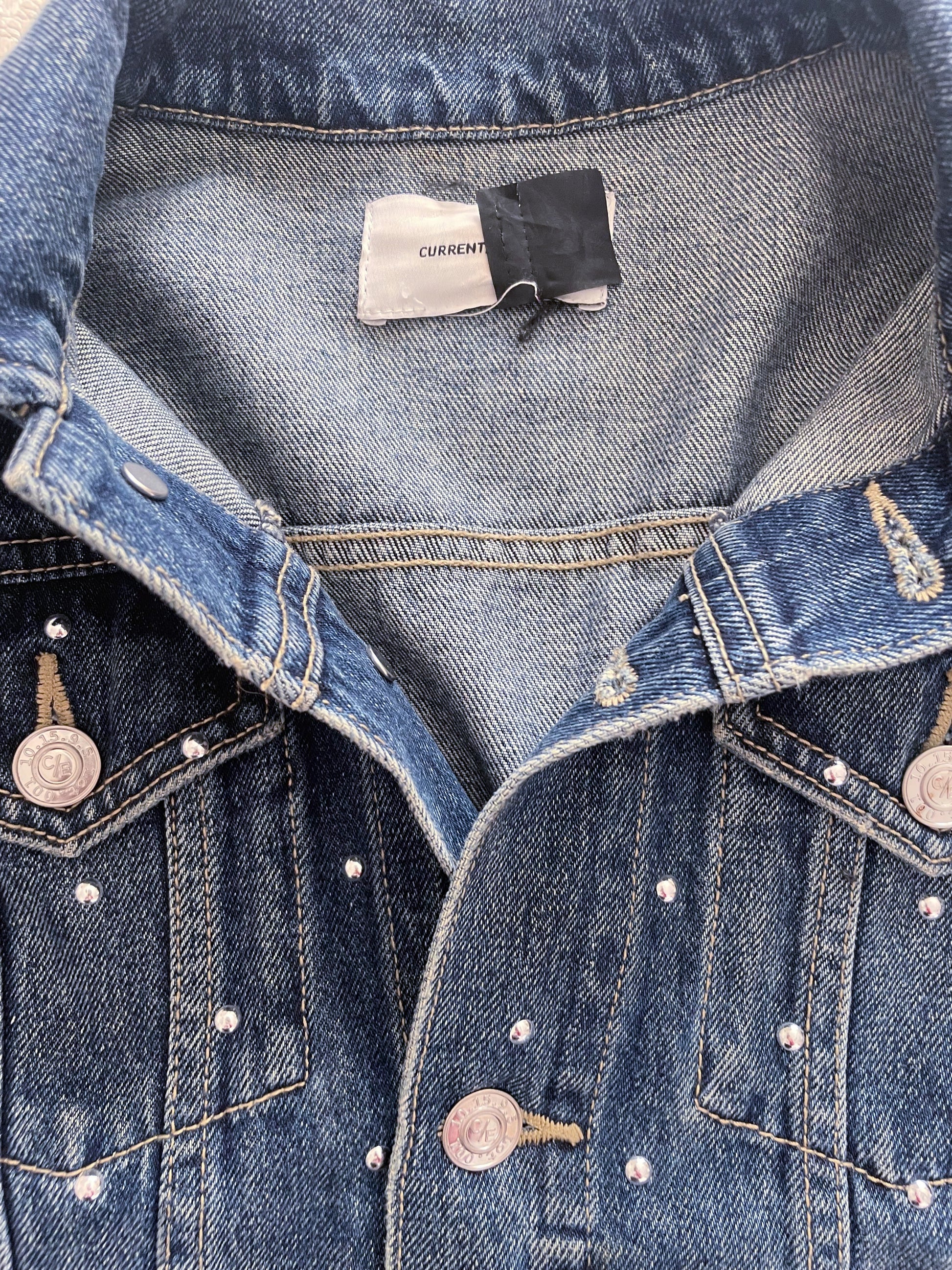 Current/Elliott Studded Denim Jacket XS image 4