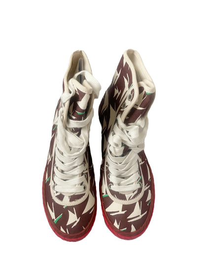 Marni Sail Print Canvas Trainers UK 5 image 0