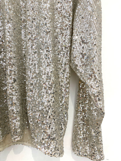 H&M Sequined Turtleneck Top S/M