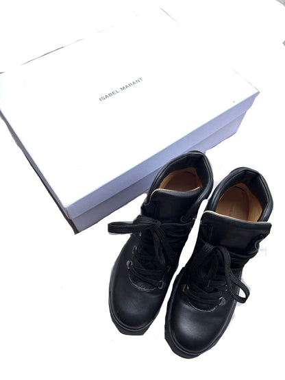 Isabel Marant Leather Grunge Mealie Boots UK 7