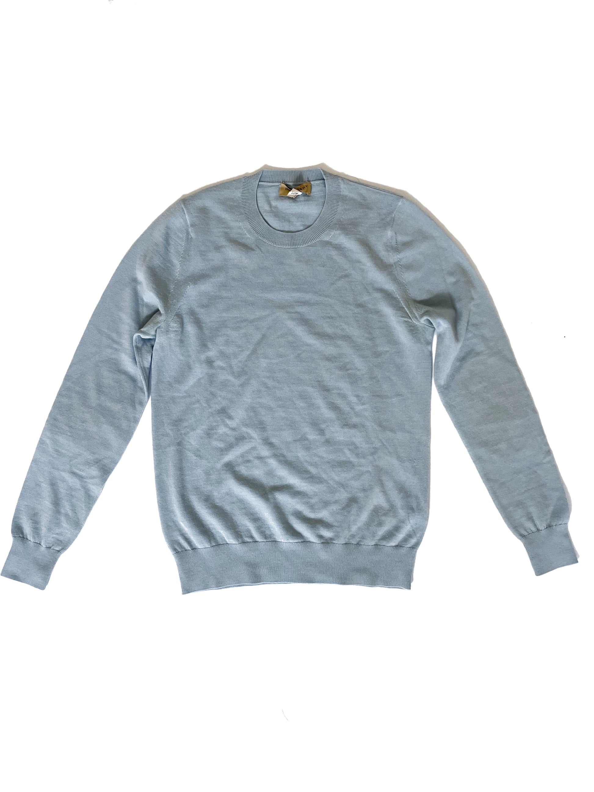 Burberry Light Blue Wool Top XS image 0