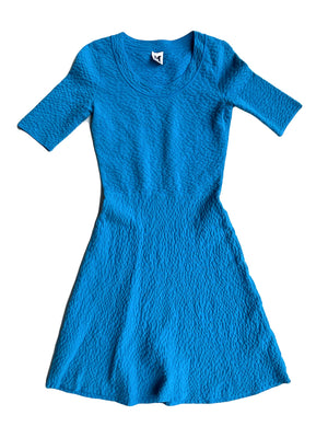 M Missoni Textured Blue Dress M