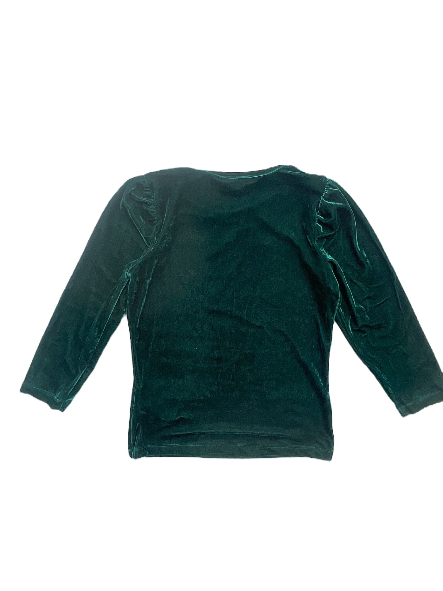 Whistles Green Velvet Top UK 8 image 2
